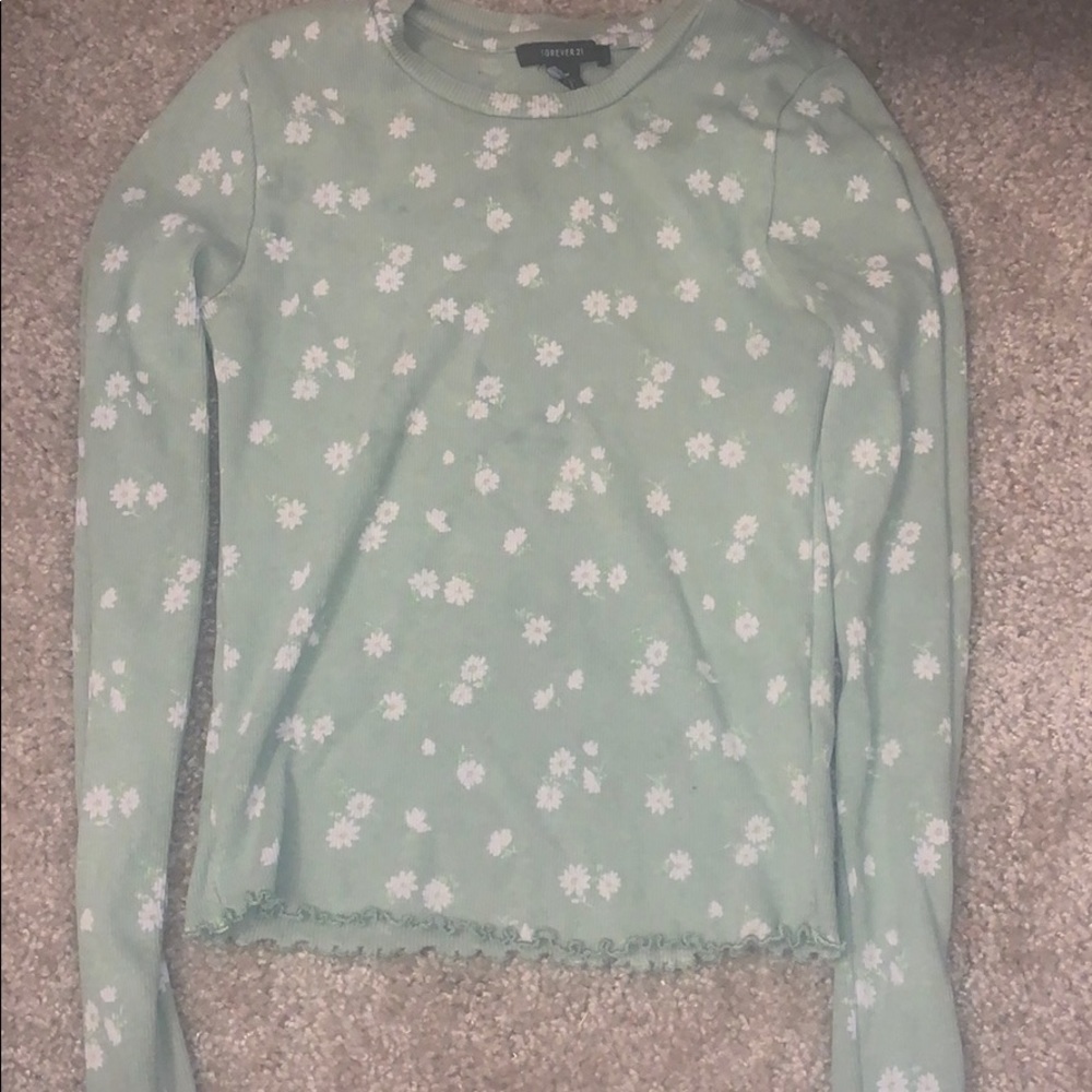 Long sleeve floral shirt